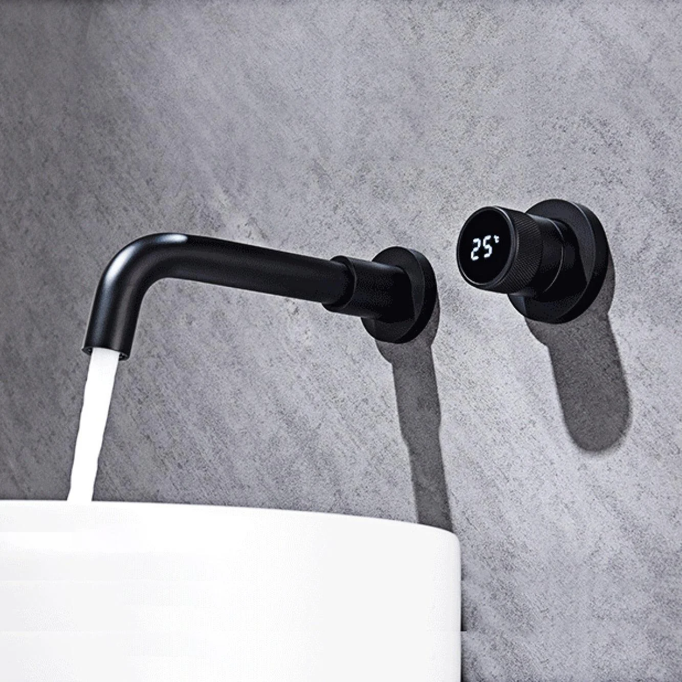 Dual Controlled Sleek and Simple Digital Display Basin Tap -Bathlova