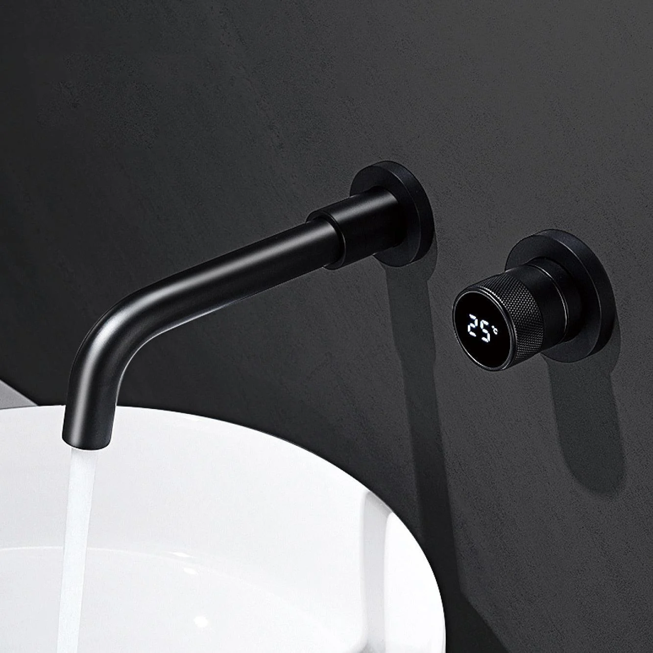 Dual Controlled Sleek and Simple Digital Display Basin Tap -Bathlova