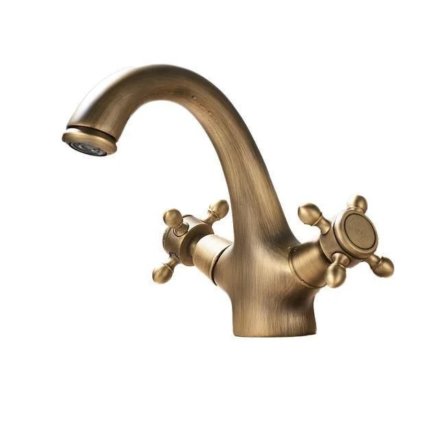 Dual Cross Handle Swivel Spout Tap -Bathlova