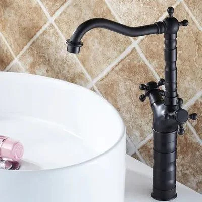 Dual Handle Bathroom Tap Basin Tap -Bathlova