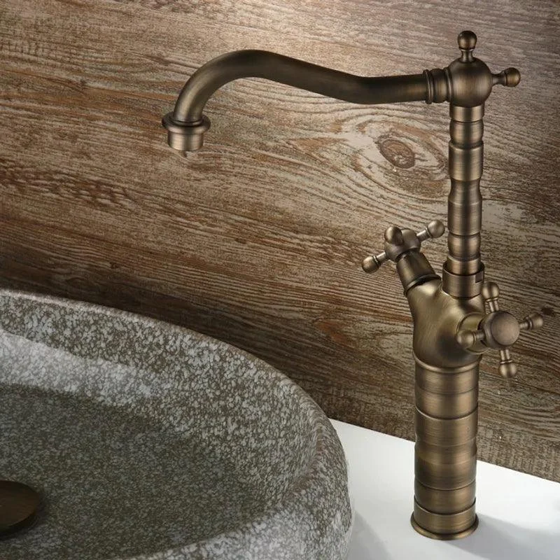 Dual Handle Bathroom Tap Basin Tap -Bathlova