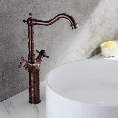 Dual Handle Bathroom Tap Basin Tap -Bathlova