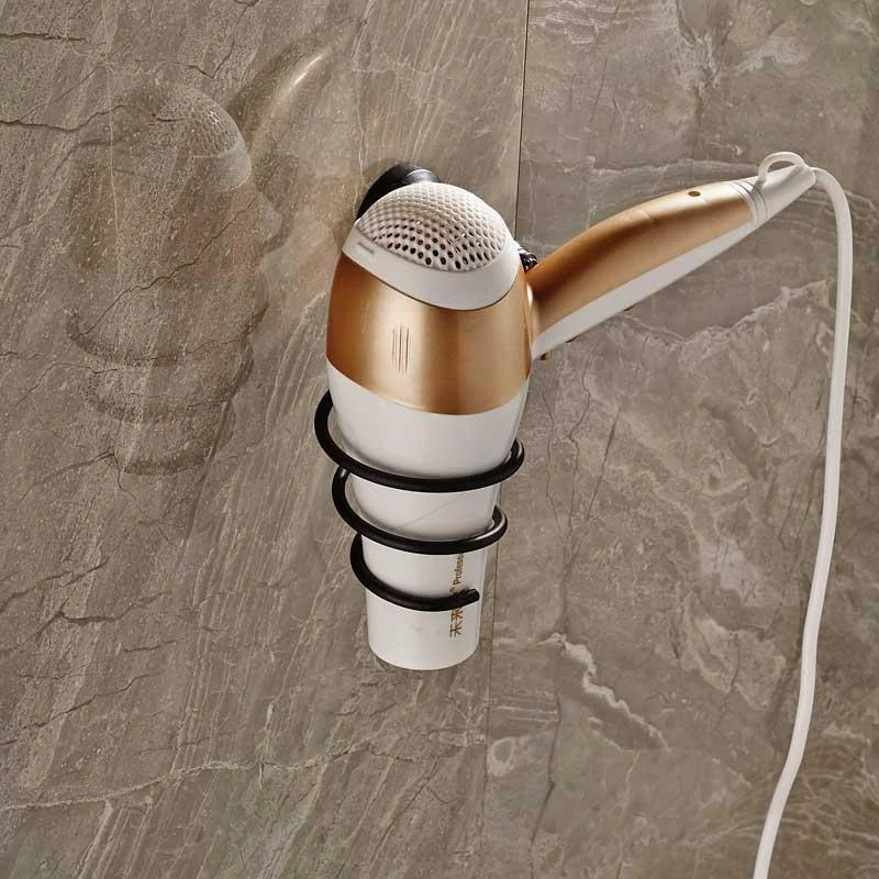 Durable Brass Spiral Hair Dryer Holder -Bathlova