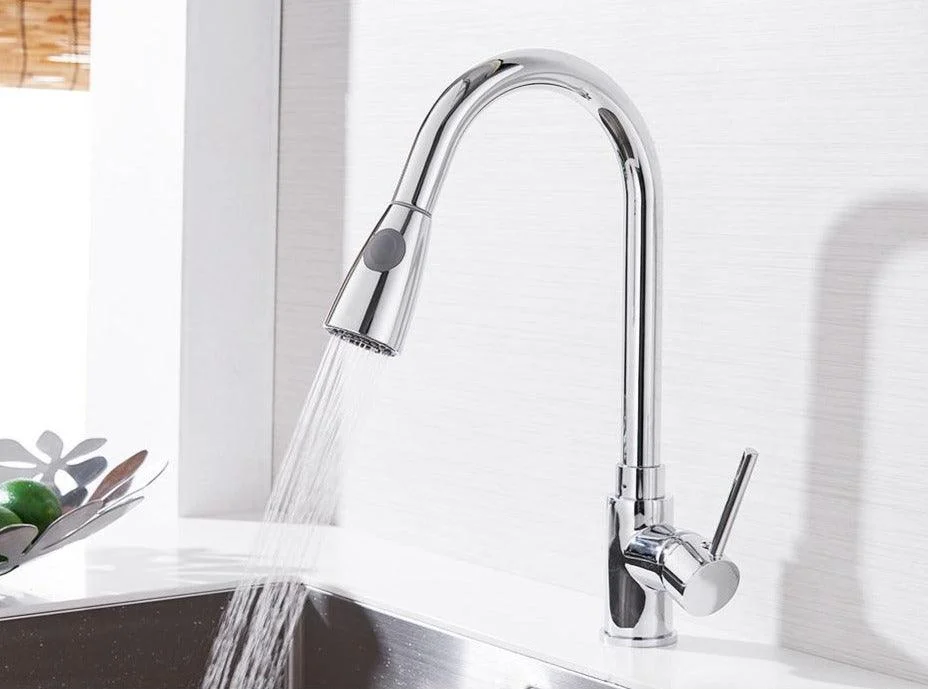 Edwin - Classic Retractable Kitchen Tap -Bathlova