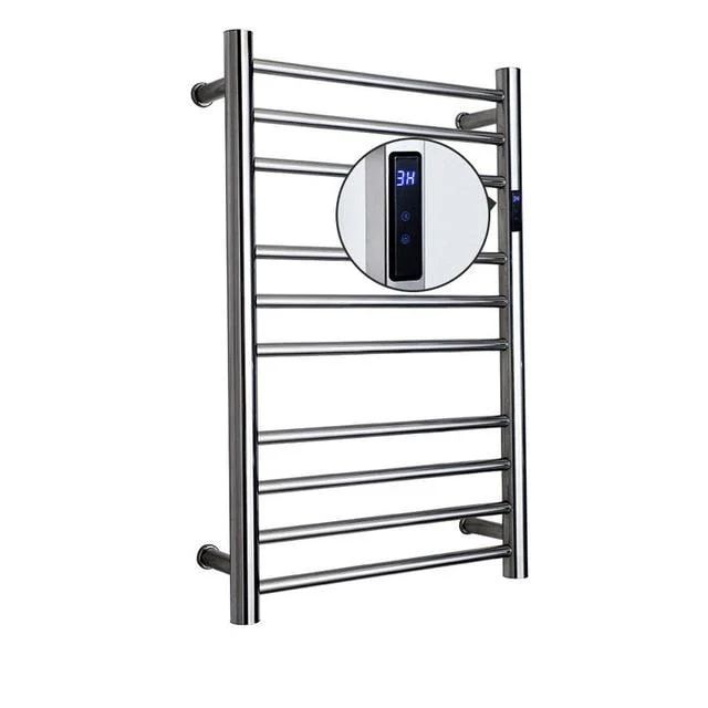 Electric Heated Towel Rail with Temperature and Time Settings -Bathlova