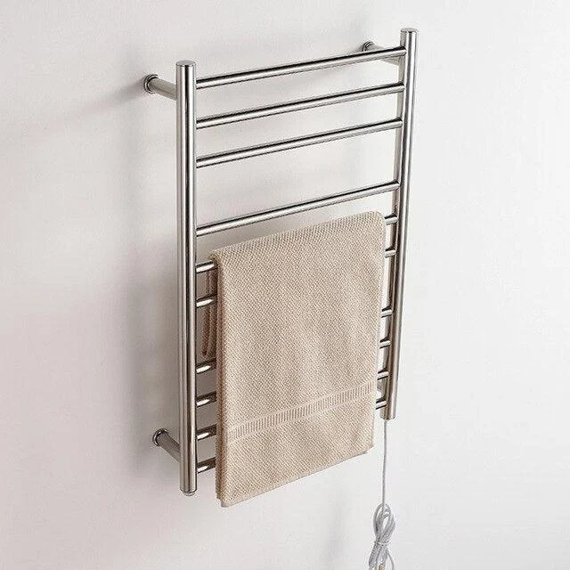 Electric Heated Towel Rail with Temperature and Time Settings -Bathlova