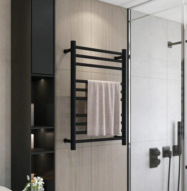 Electric Heated Towel Rail with Temperature and Time Settings -Bathlova