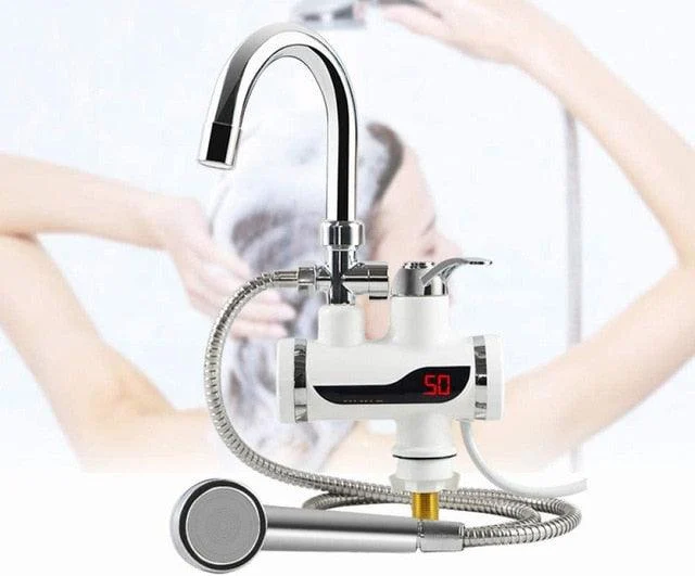 Electric Kitchen Water Heater Tap Instant Hot Water Tankless Tap -Bathlova