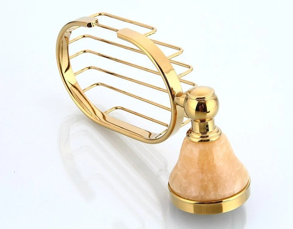 Fabulous Golden Soap Holder Bathroom Accessory -Bathlova