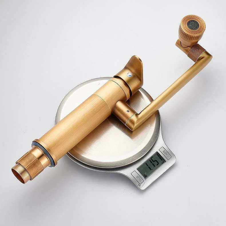 Farmhouse Wide Spread Bathroom Tap Brass 1-Handle Lavatory Tap -Bathlova