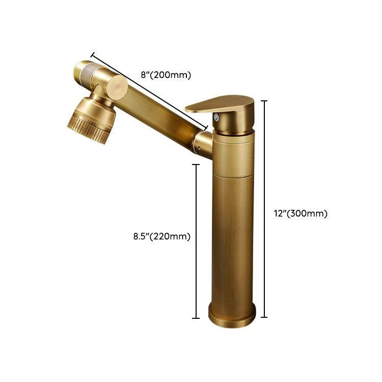 Farmhouse Wide Spread Bathroom Tap Brass 1-Handle Lavatory Tap -Bathlova