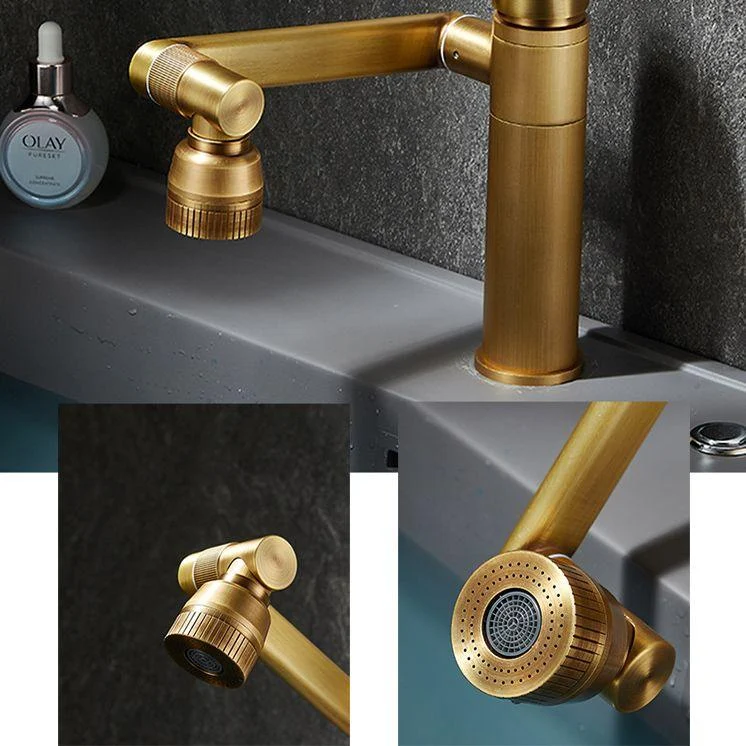 Farmhouse Wide Spread Bathroom Tap Brass 1-Handle Lavatory Tap -Bathlova