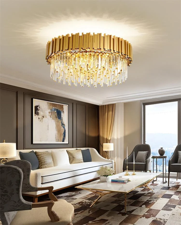 Faulkner - Modern Glass Crystal Chandelier -Bathlova