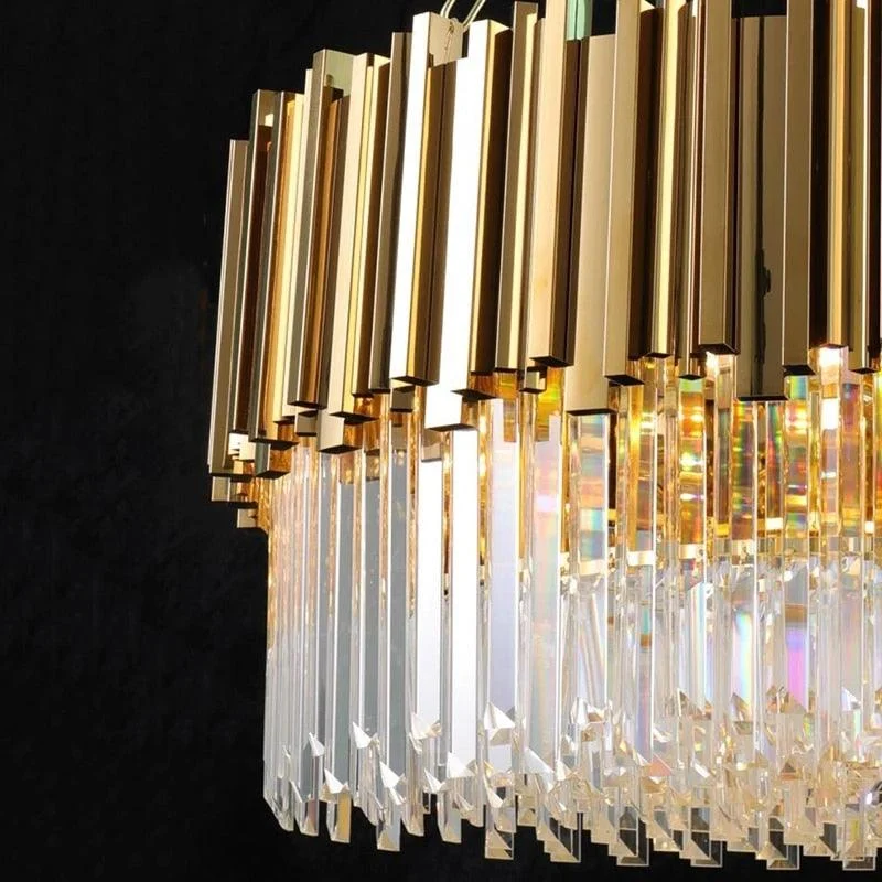 Faulkner - Modern Glass Crystal Chandelier -Bathlova