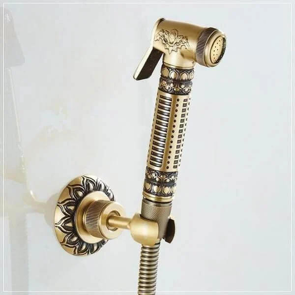 Felicia - Vintage Brass Wall Mounted Bidet -Bathlova