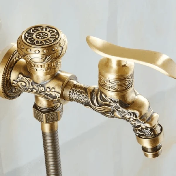 Felicia - Vintage Brass Wall Mounted Bidet -Bathlova