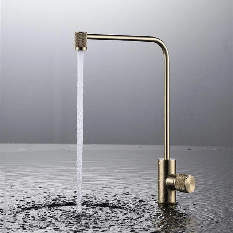 Filter Kitchen Taps Water Single Cold Handle Brass Sink Mixer Tap -Bathlova