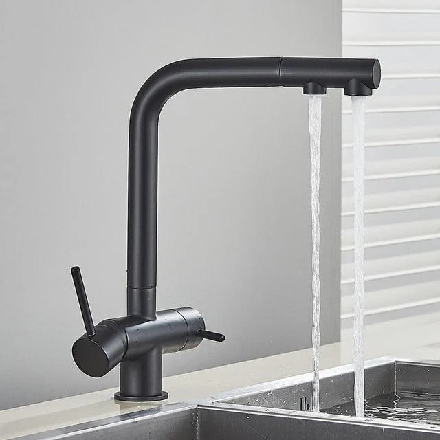 Filtered Kitchen Tap 360 Rotation Dual Sprayer Drinking Water Tap -Bathlova