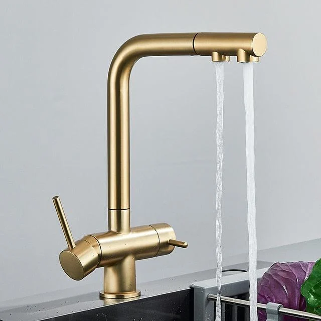 Filtered Kitchen Tap 360 Rotation Dual Sprayer Drinking Water Tap -Bathlova