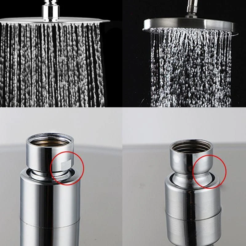 Fixed Large Shower Head Standard Spray Pattern Large Shower Head -Bathlova