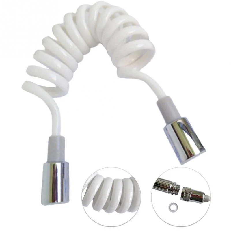 Flexible and Extendable Spring Shower Hose for Water Plumbing -Bathlova