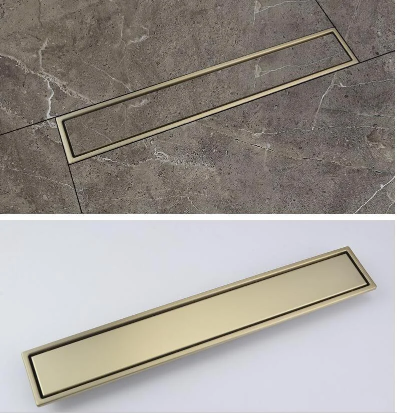 Floor Conceal Drain Long Linear Drainage Channel Drain For Bathroom -Bathlova