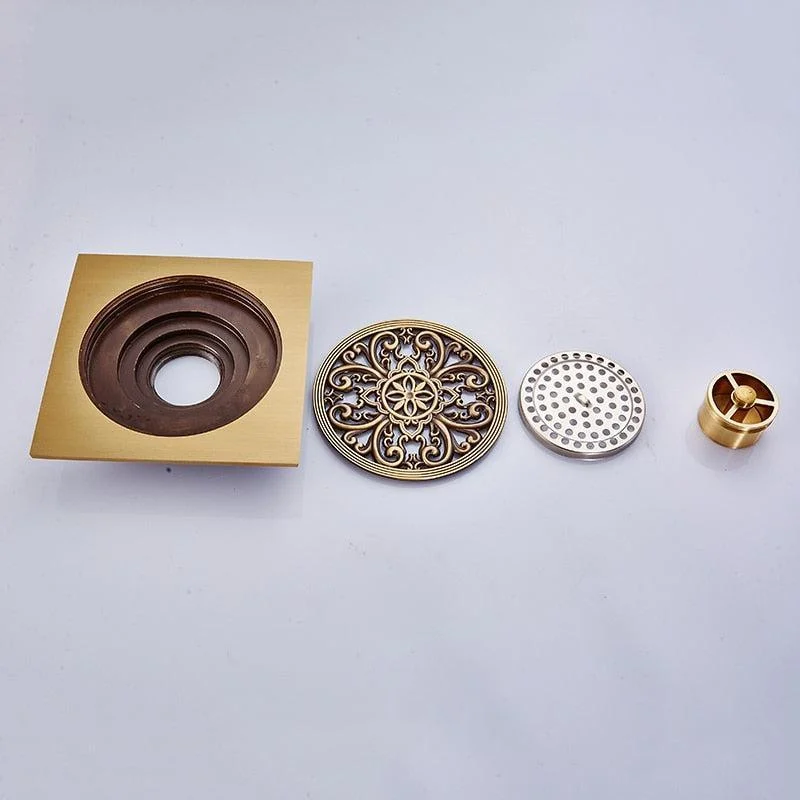 Floor Drain Bathroom Drain Square Water Drain Bathroom Accessories -Bathlova