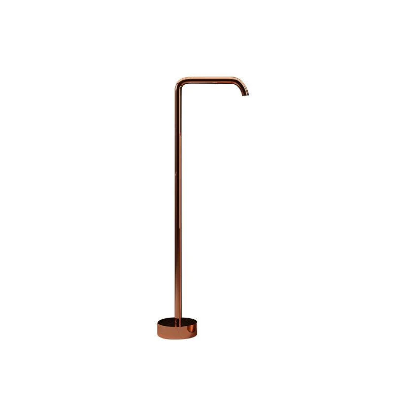 Floor Mounted All Bronze Freestanding Tub Filler Freestanding High Arc Tub Filler Trim -Bathlova