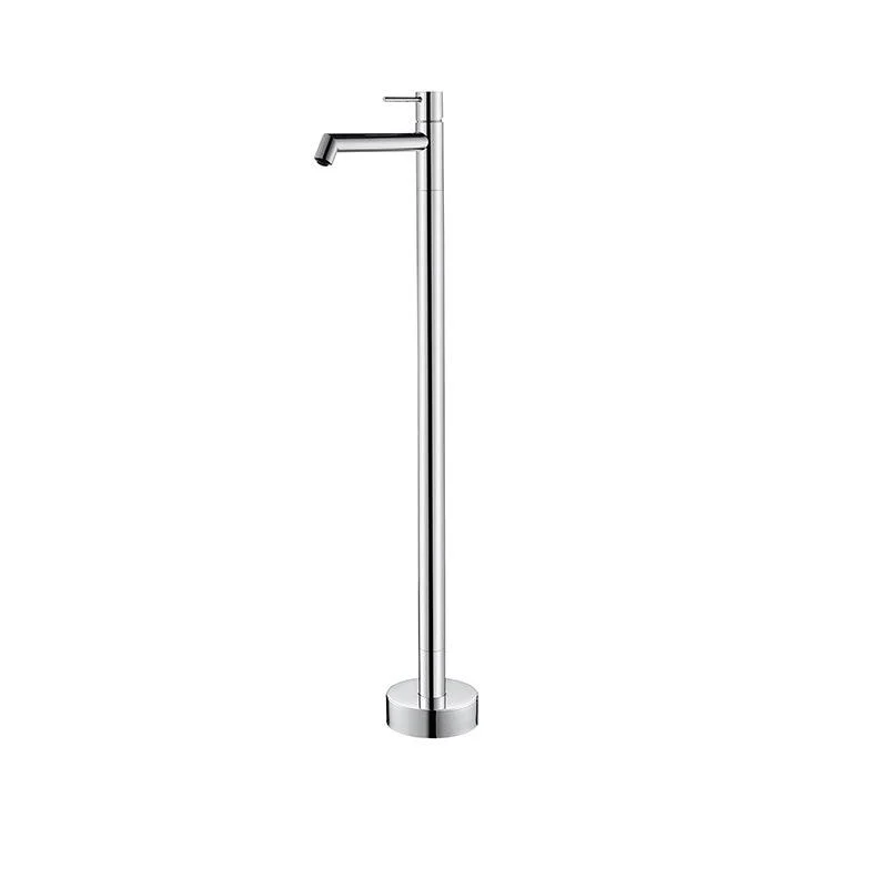 Floor Mounted Bronze Freestanding Tub Filler Single Handle Freestanding Tub Filler Trim -Bathlova