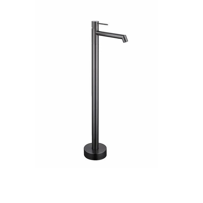 Floor Mounted Bronze Freestanding Tub Filler Single Handle Freestanding Tub Filler Trim -Bathlova