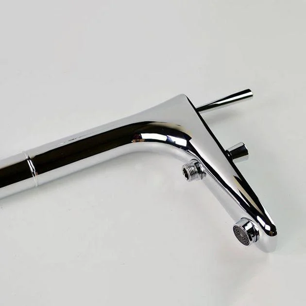 Floor Mounted Freestanding Tub Filler Single Handle Freestanding Tap with Hose -Bathlova