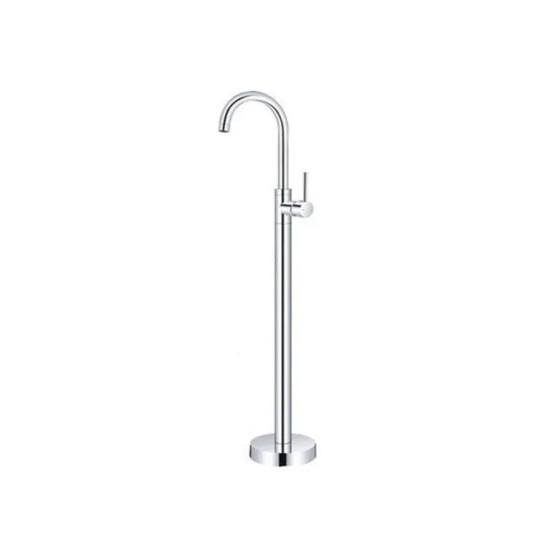 Floor Mounted Metal Freestanding Tub Filler 1 Handle Freestanding Bathtub Tap -Bathlova