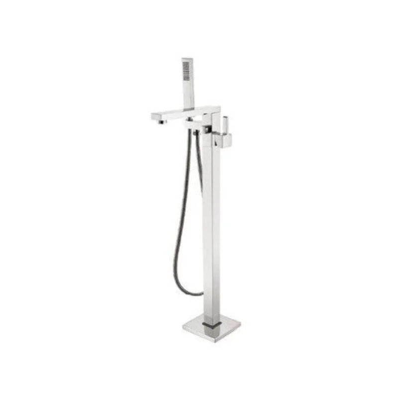 Floor Mounted Metal Freestanding Tub Filler 1 Handle Freestanding Bathtub Tap -Bathlova