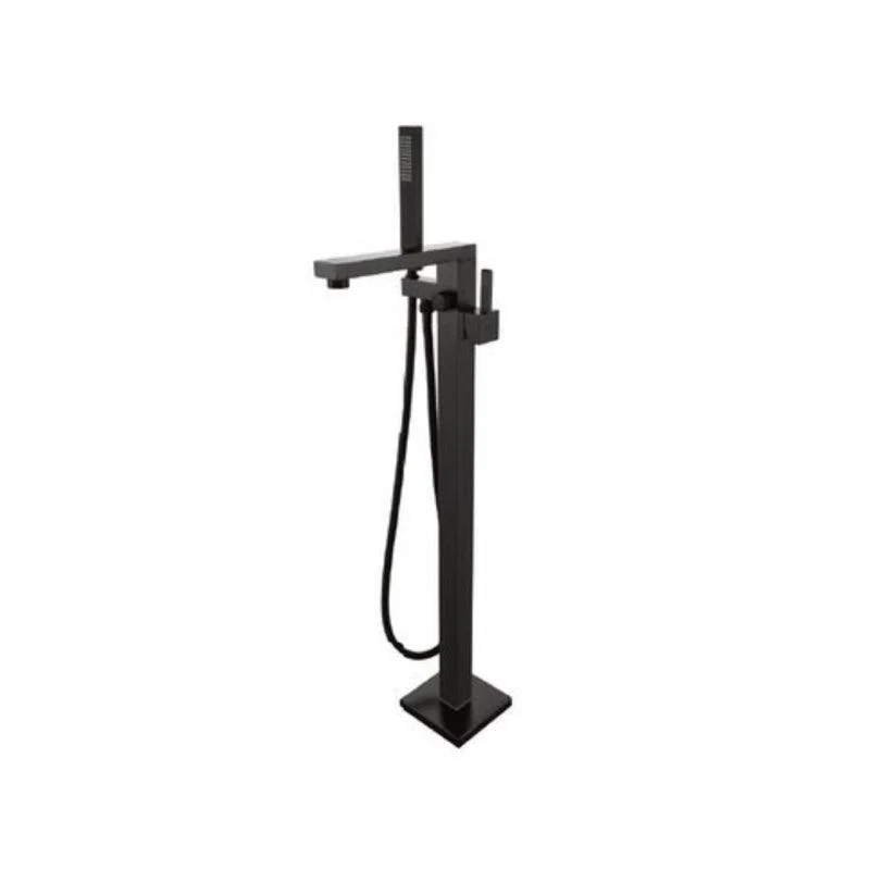 Floor Mounted Metal Freestanding Tub Filler 1 Handle Freestanding Bathtub Tap -Bathlova