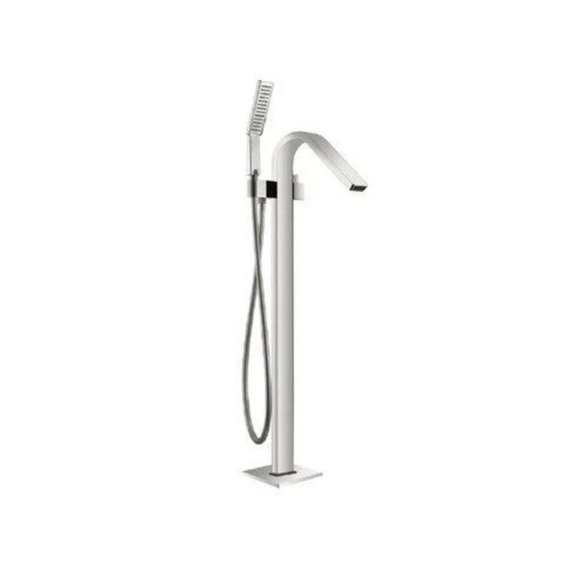 Floor Mounted Metal Freestanding Tub Filler 1 Handle Freestanding Bathtub Tap -Bathlova