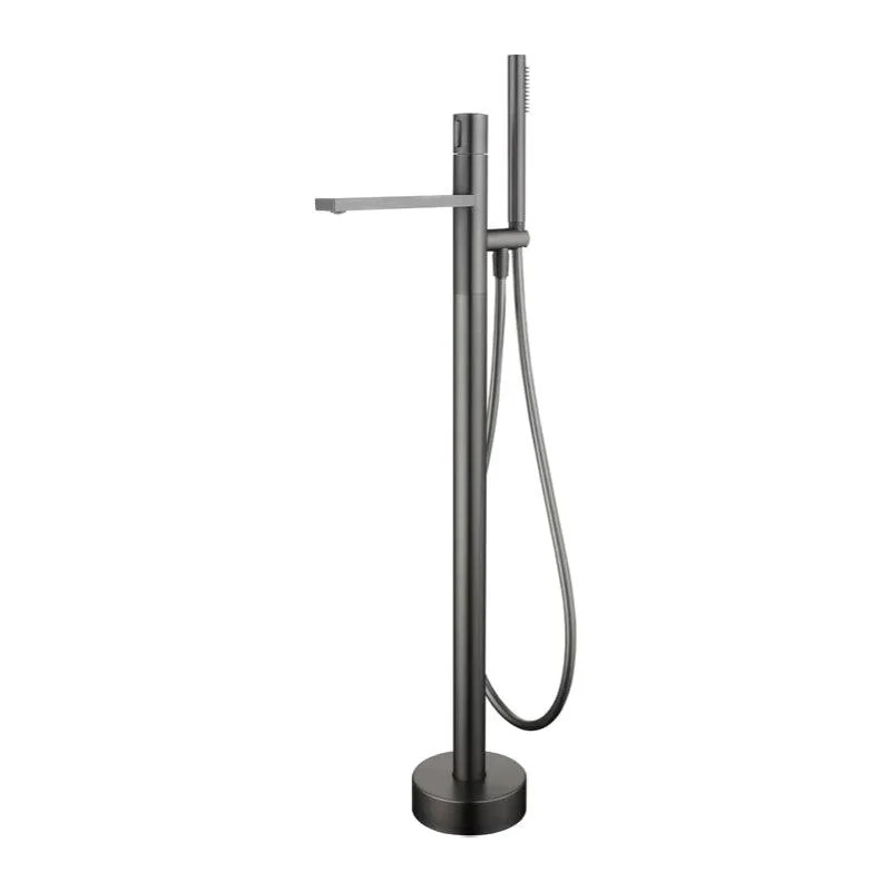 Floor Mounted Metal Freestanding Tub Filler Single Handle Freestanding Tub Filler Trim -Bathlova