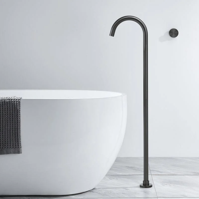 Floor Mounted Metal Freestanding Tub Filler Swivel Freestanding Tap -Bathlova