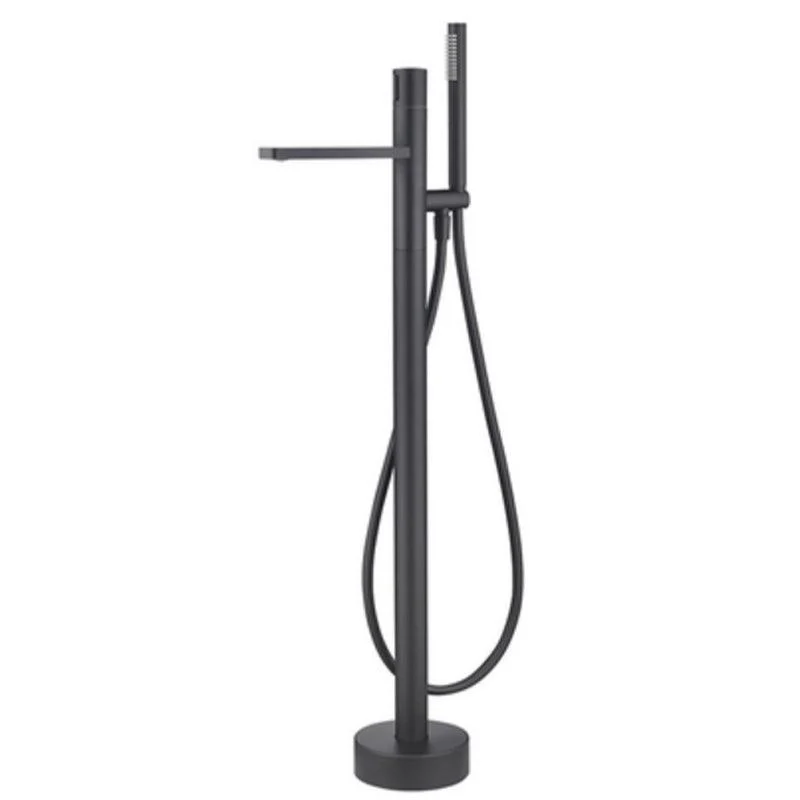 Floor Mounted Metal Freestanding Tub Filler Swivel Nickel Freestanding Tap -Bathlova