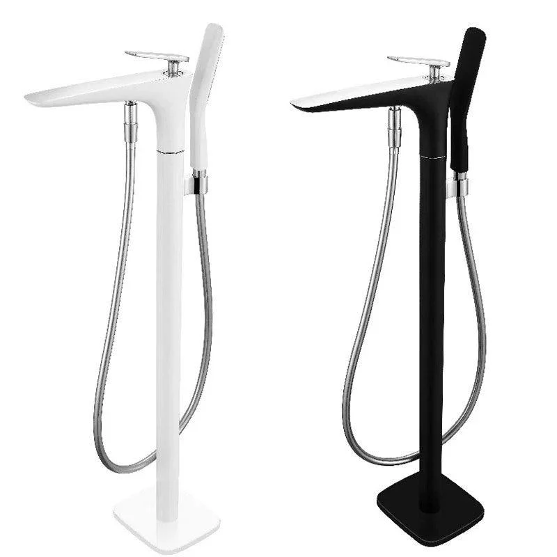 Floor Standing Bathroom Tap Handheld Shower Bathtub Tap -Bathlova