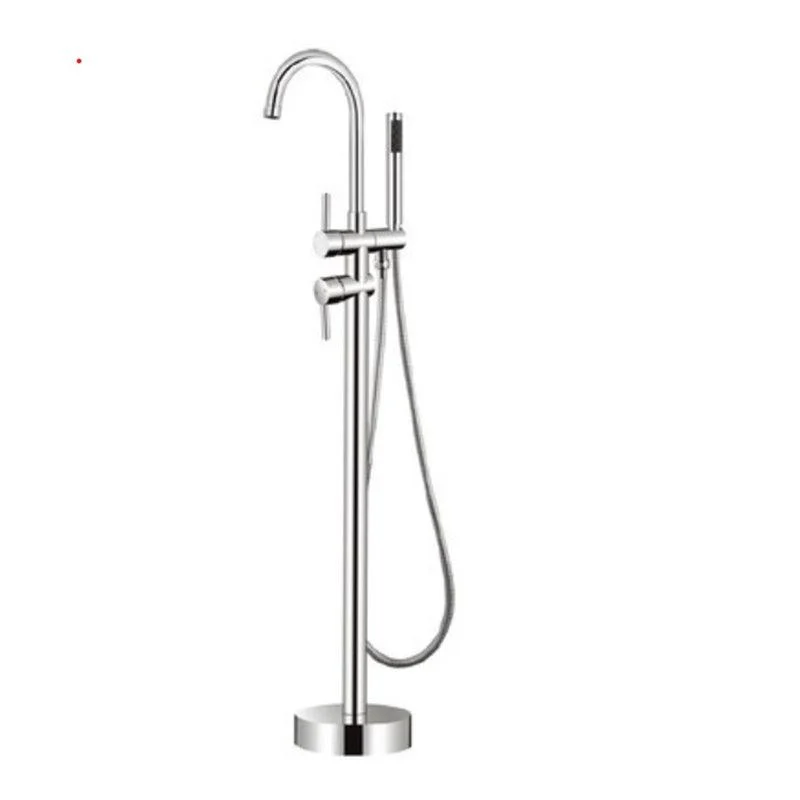 Floor Standing Bathroom Tap Handheld Shower Bathtub Tap -Bathlova