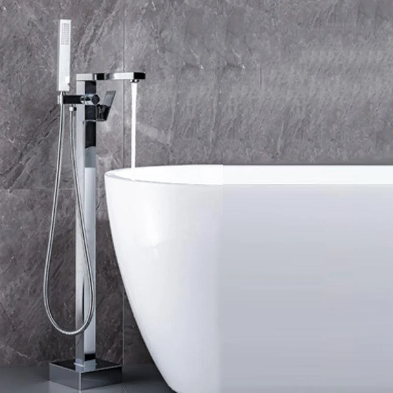 Floor Standing Bathroom Tap Handheld Shower Bathtub Tap -Bathlova