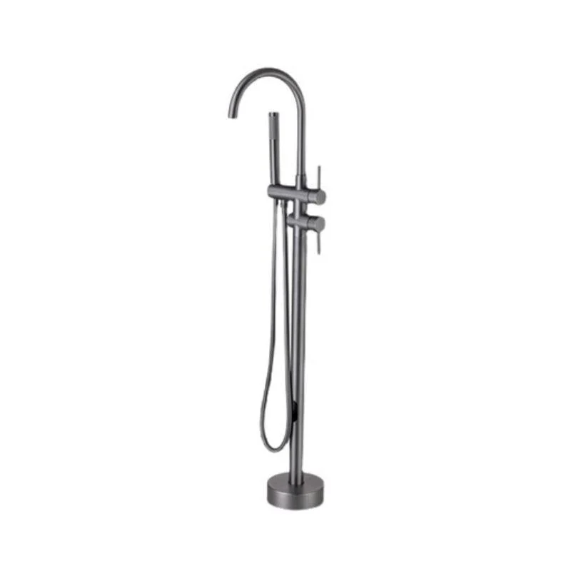 Floor Standing Bathroom Tap Handheld Shower Bathtub Tap -Bathlova