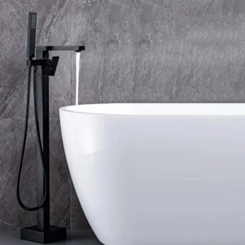 Floor Standing Bathroom Tap Handheld Shower Bathtub Tap -Bathlova