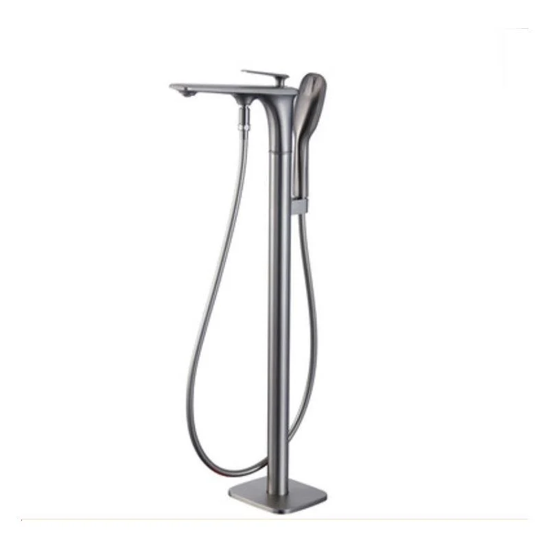 Floor Standing Bathroom Tap Handheld Shower Bathtub Tap -Bathlova