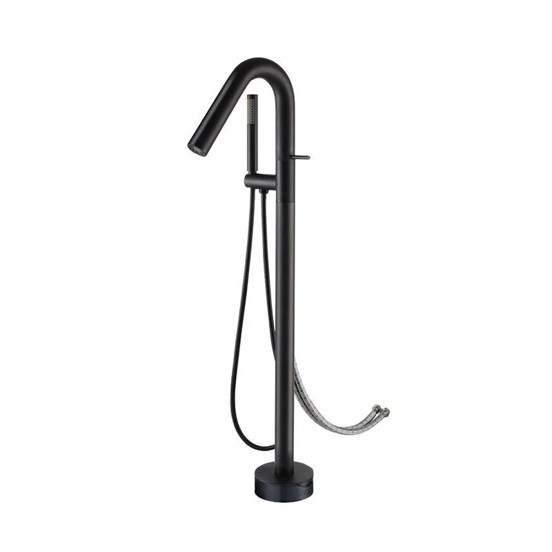 Floor Standing Tap Bathroom Handheld Shower Head Bathtub Tap -Bathlova