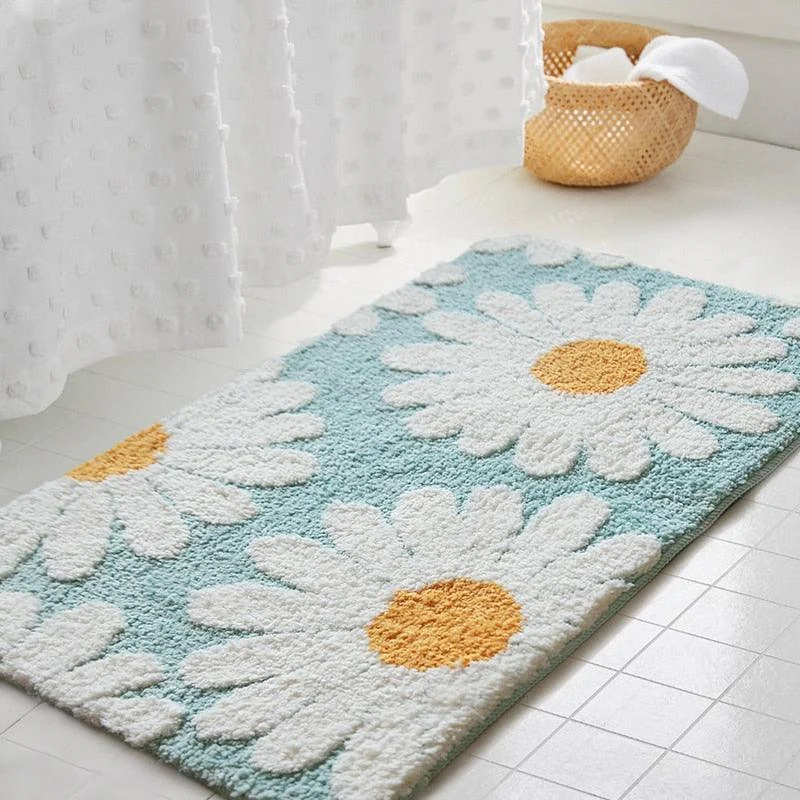 Floral Bath Mat -Bathlova