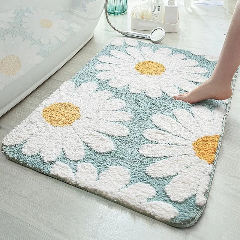 Floral Bath Mat -Bathlova