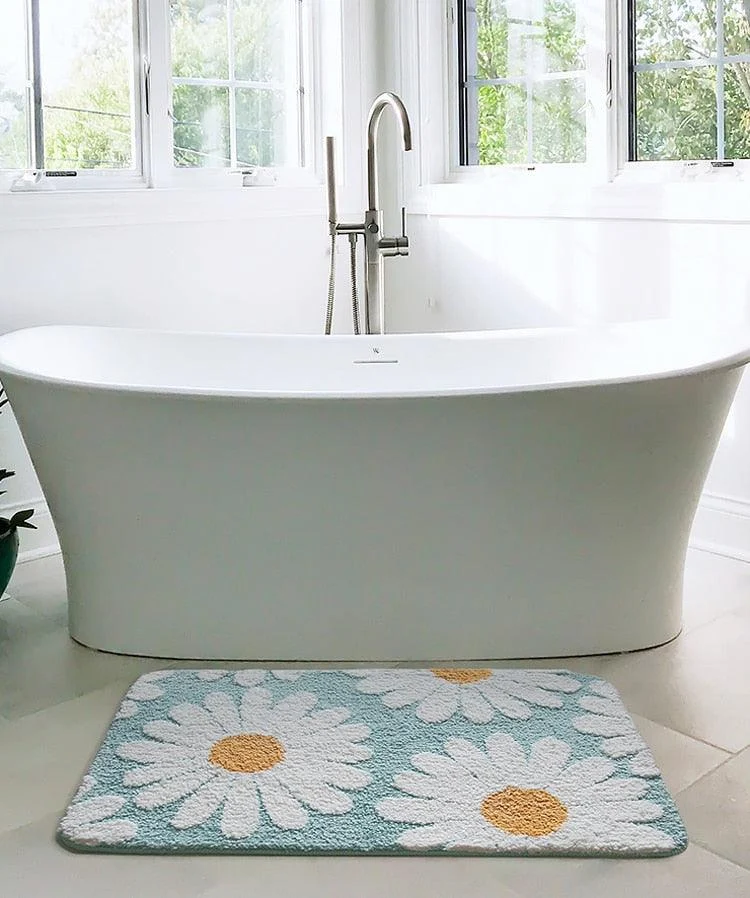 Floral Bath Mat -Bathlova