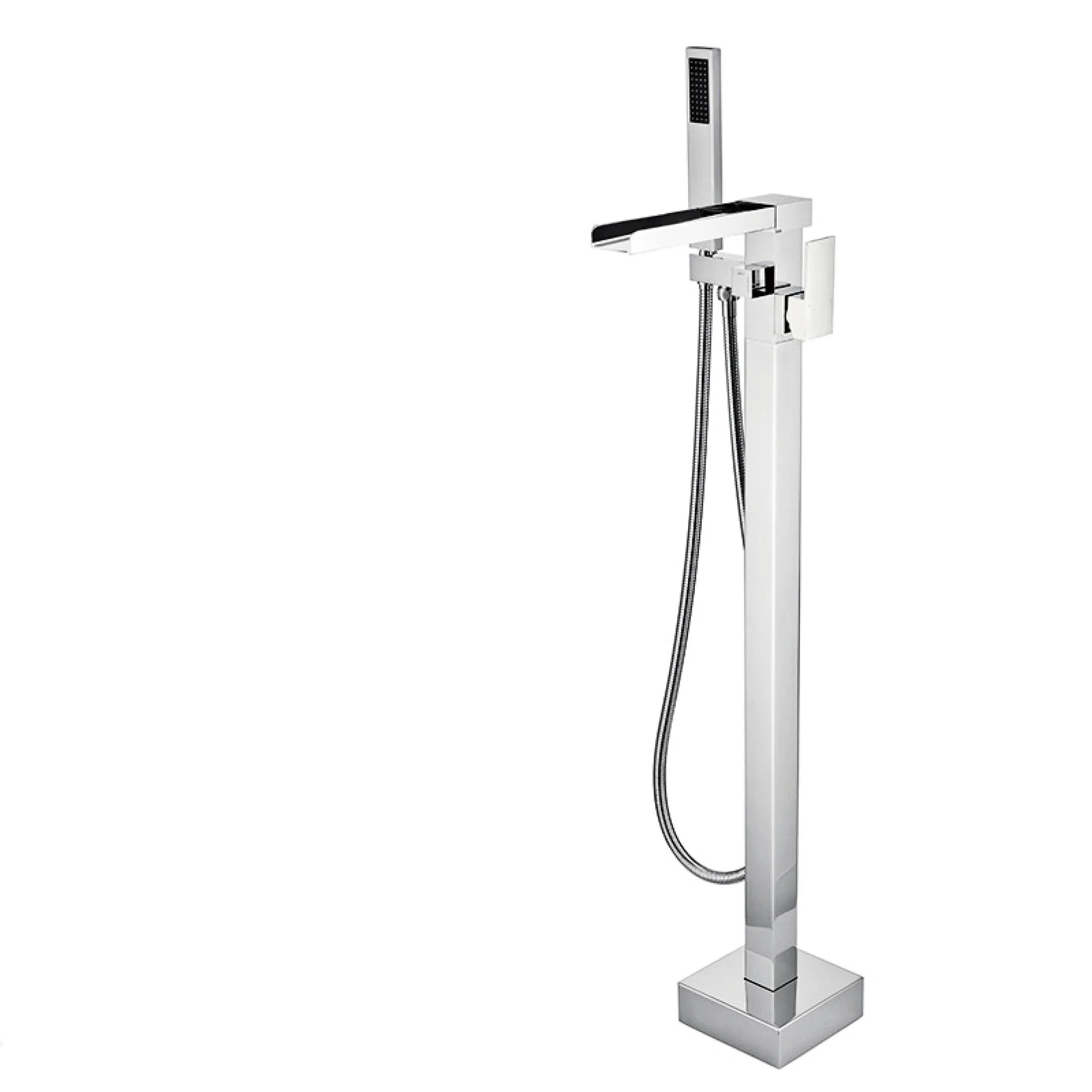 Freestanding Bathtub Tap Waterfall Tub Tap with Hand Shower -Bathlova