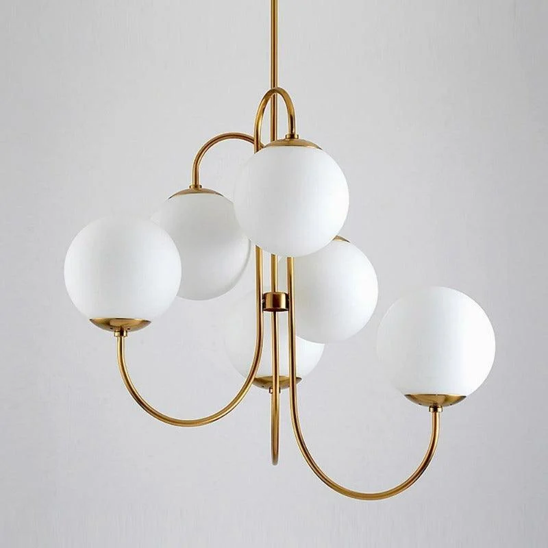 Frosted Glass Multi-Bulb Chandelier -Bathlova